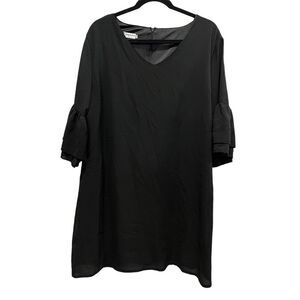 Simplefun short dress ruffle flow sleeves 2XL